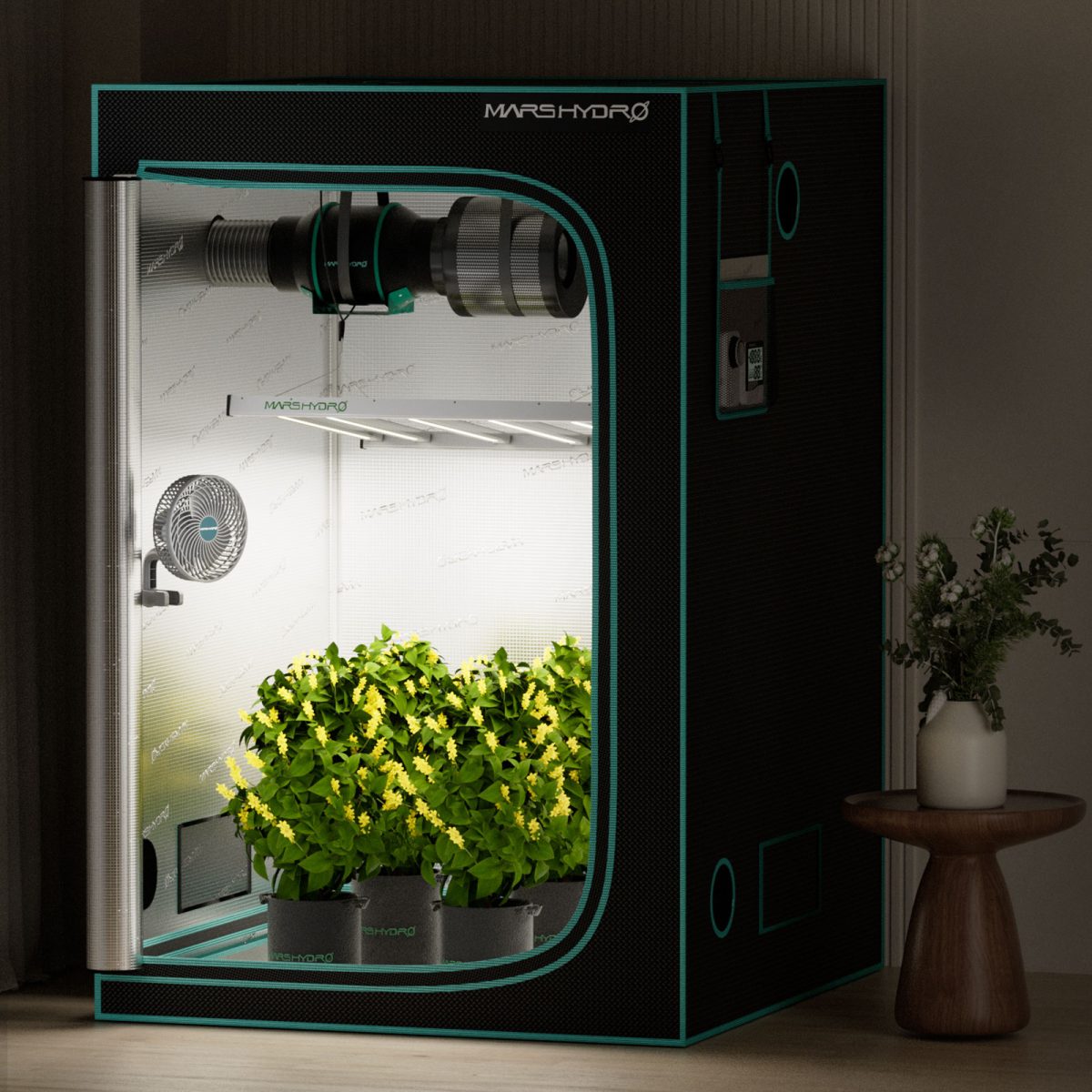 Mars Hydro Klipsvifte | 2 Hastigheter | Svingarm