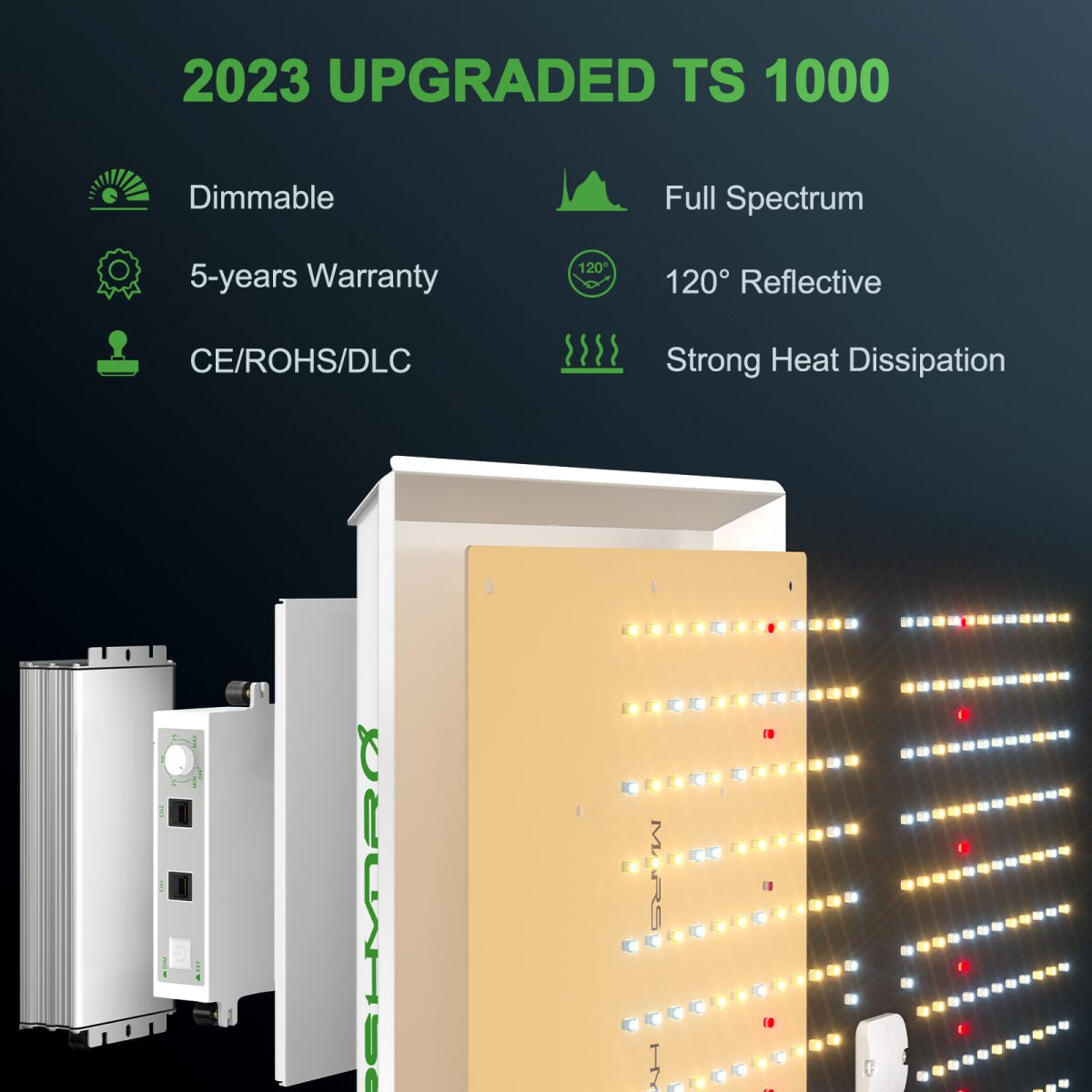 Mars Hydro Vekstlys 150W | Plantelys for Dyrkerom og Dyrketelt