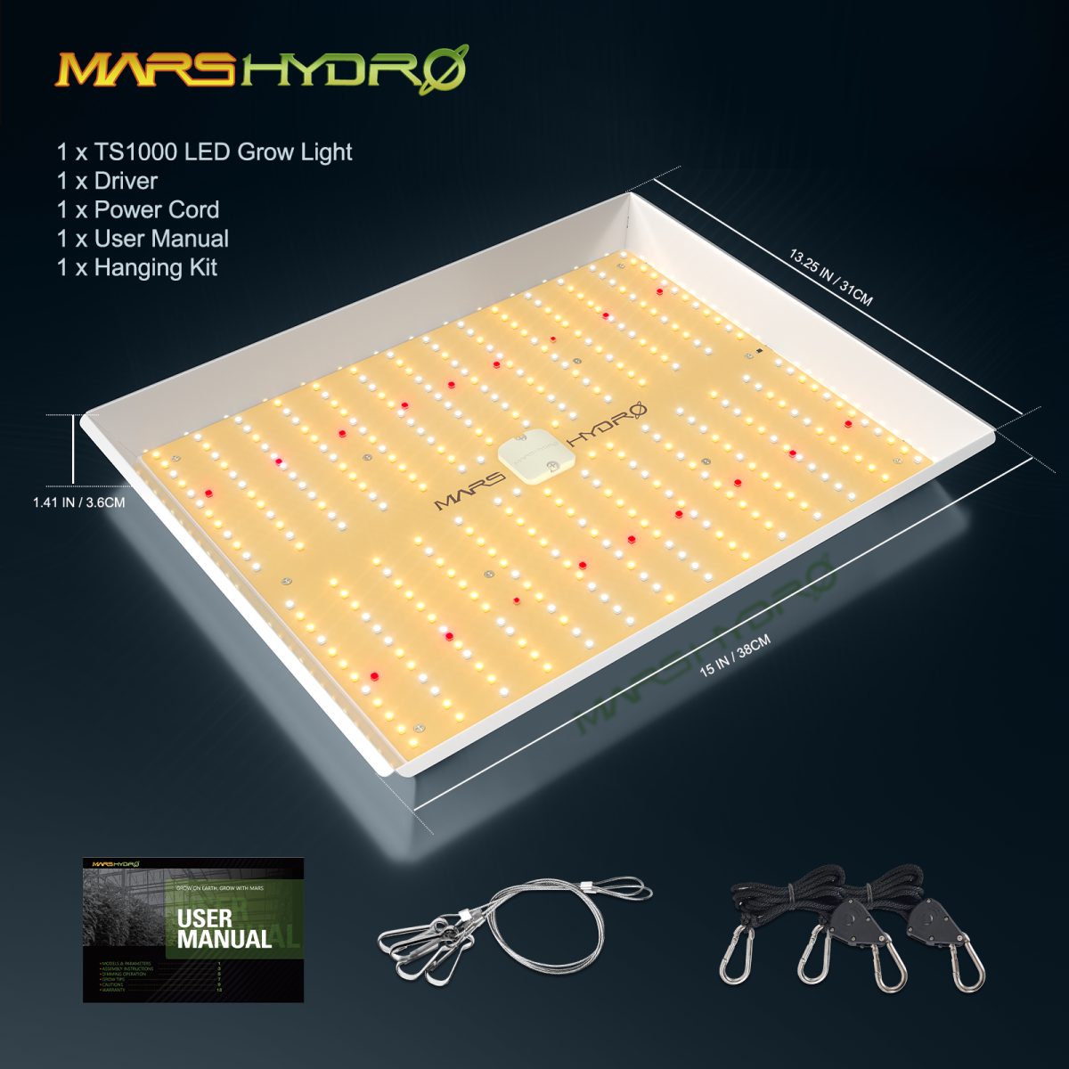 Mars Hydro Vekstlys 150W | Plantelys for Dyrkerom og Dyrketelt