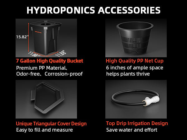 DWC Hydro-system | 2 Bøtter | 26L | Spider Farmer