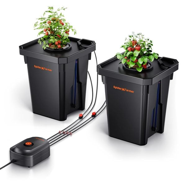 DWC Hydro-system | 2 Bøtter | 26L | Spider Farmer