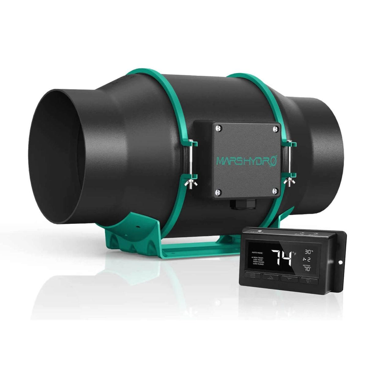 Mars Hydro Inline Kanalvifte 150mm | Digital Termostatkontroll