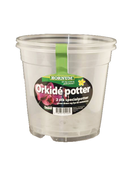 Orkidépotter 12 cm | Med Dreneringshull | 2 stk