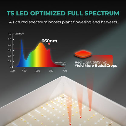 Mars Hydro Dyrkesett | 120x60 Dyrketelt | TSL2000 300W Plantelys | Vifte