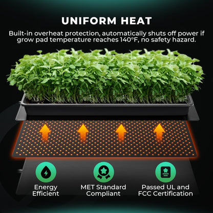 Varmematte 105W | Digital Termostat | 122X52cm