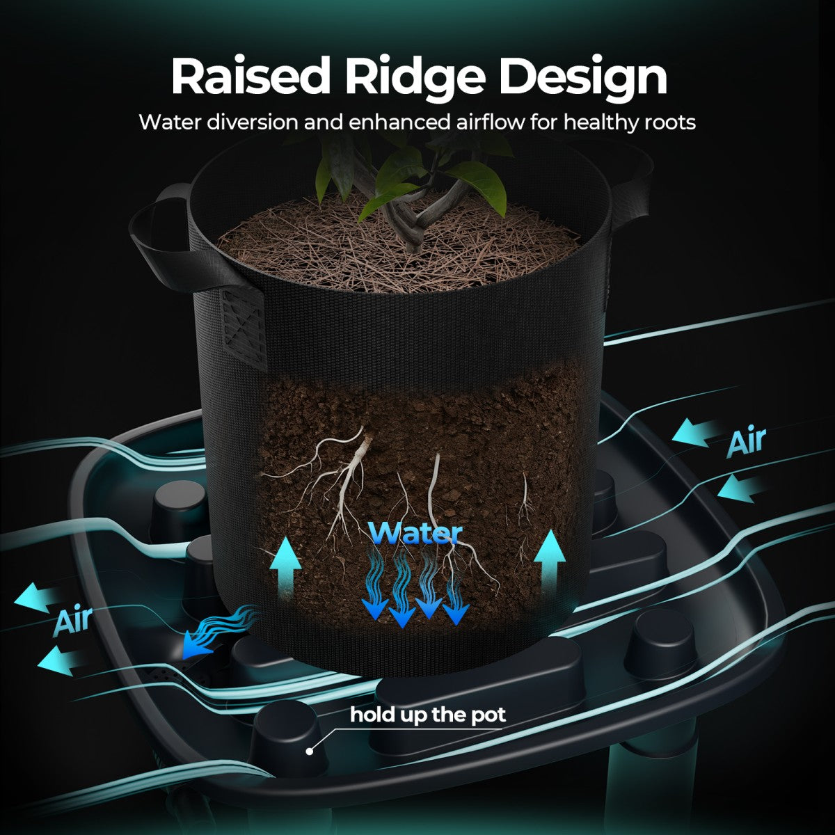 Auto-Drainage System | 4 Brett | Vannpumpe | Dyrkeposer | Mars Hydro