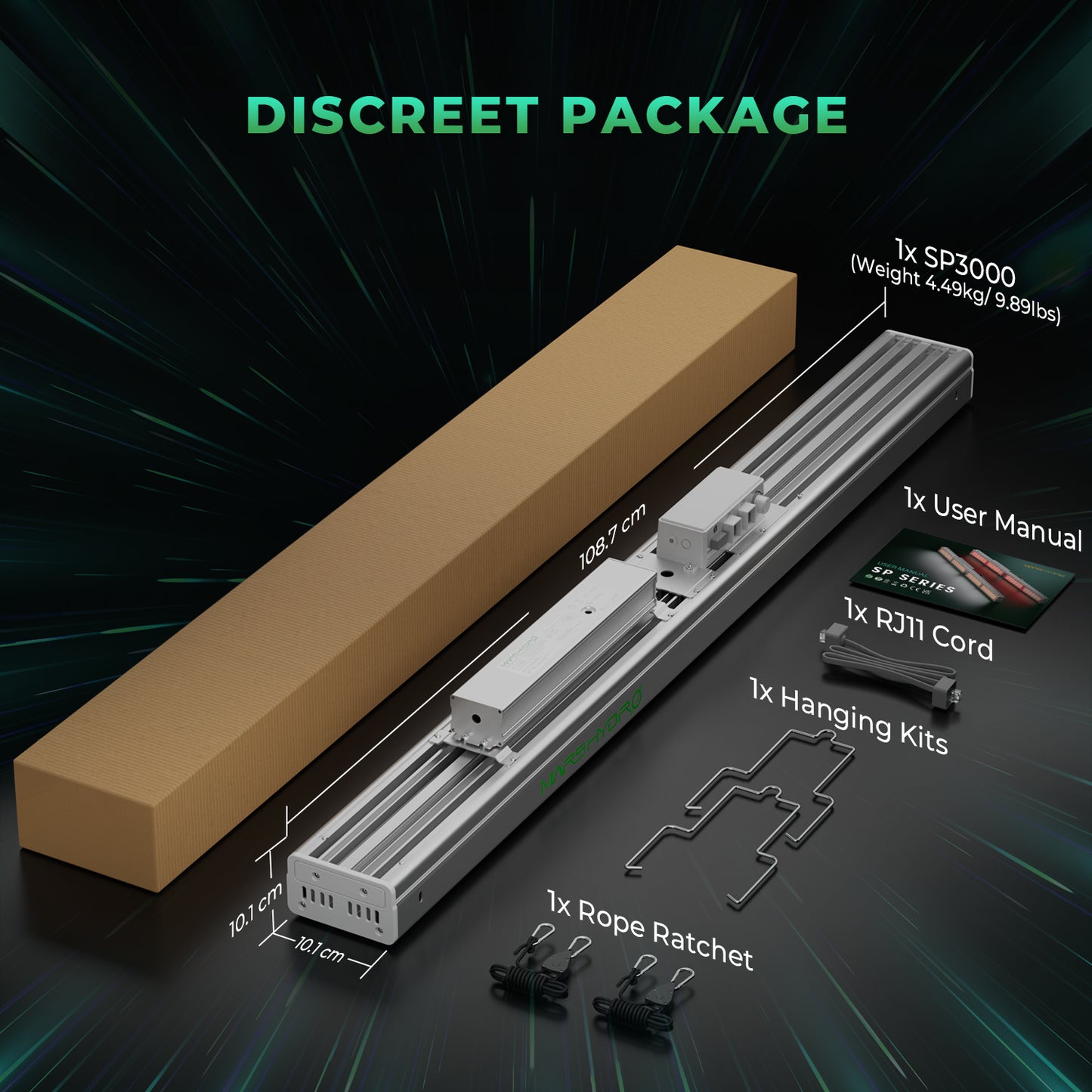 Mars Hydro Vekstlys 300W | Plantelys for Dyrketelt og Dyrkerom - Nordstrøm Botaniske