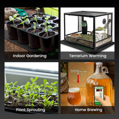 Varmematte 105W | Digital Termostat | 122X52cm