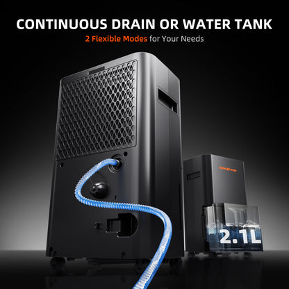 Avfukter | Spider Farmer® | Smart Kontroll | RJ12-kabel og Avløpsslange