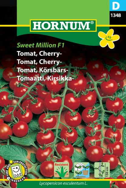 Tomat Frø | Cherrytomat | ‘Sweet Million F1’