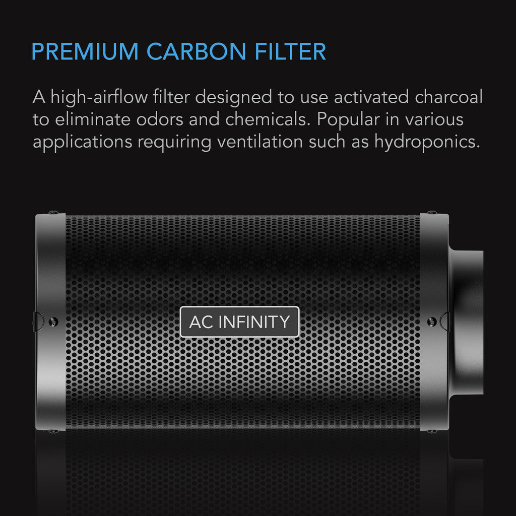 Kullfilter 100mm | Eliminerer Lukt | AC Infinity