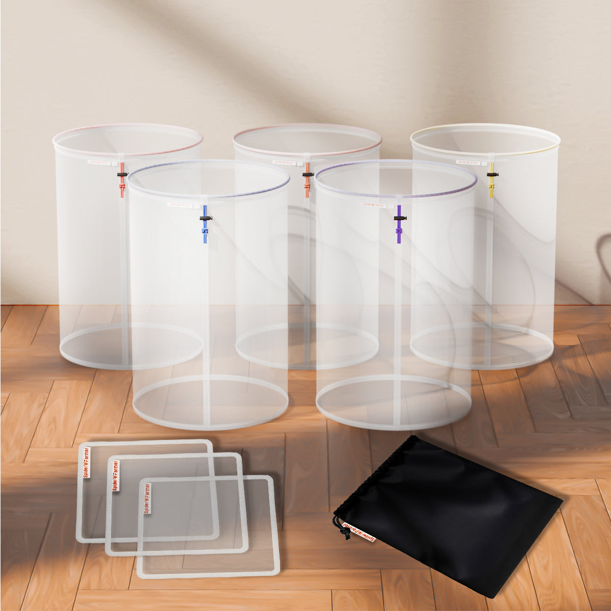 Filterposer Helnett | 5-pk | 25-220 mikron | Spider Farmer®