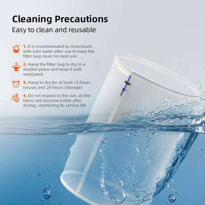 Filterposer Helnett | 5-pk | 25-220 mikron | Spider Farmer®