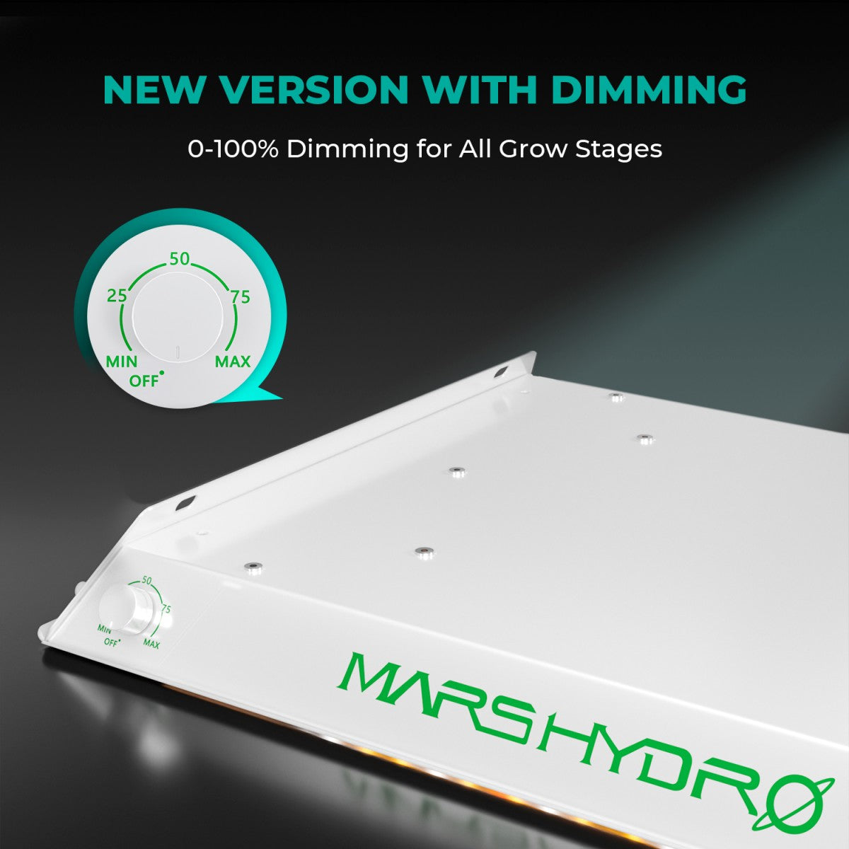 Mars Hydro 100W grow light for plant cultivation in grow tents and rooms, featuring energy-efficient LED design.
