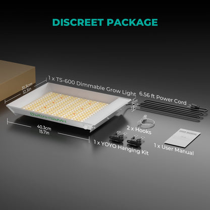 Mars Hydro Vekstlys 100W for plant growth, ideal for dyrkerom and dyrketelt, shown in the image.