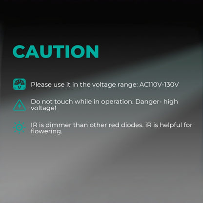 Mars Hydro Vekstlys 100W plantelys for dyrkerom and dyrketelt, featuring full-spectrum LED lighting for healthy plant growth.