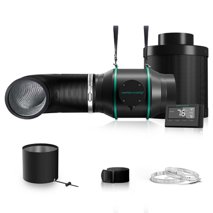 Mars Hydro Kanalvifte 150mm | Karbonfilter | Termostatkontroll