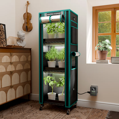 Plantehylle | 4 Hyller | 54W LED | iTime-timer | Mars Hydro