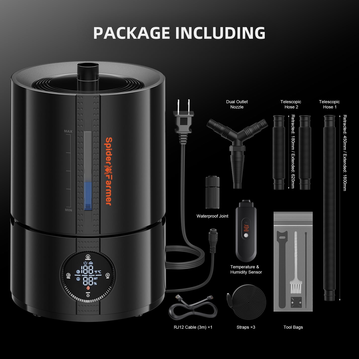 Luftfukter | 6 L | Spider Farmer - Nordstrøm Botaniske