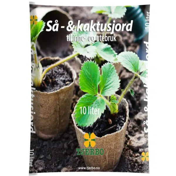 Så- & Kaktusjord 10L | Plantejord til Inne- og Utebruk